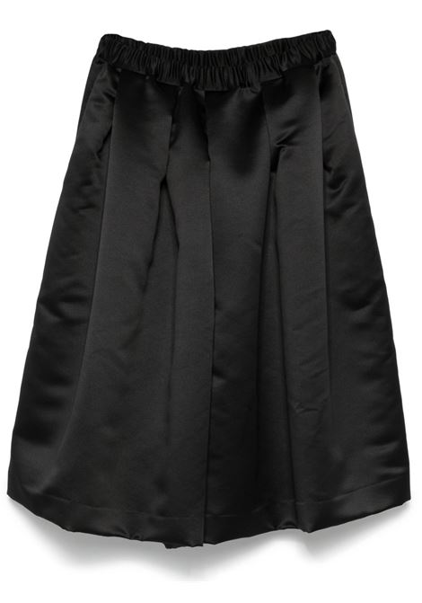 Black satin wide-leg trousers Comme des garcons - women